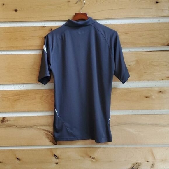 LAST CHANCE...Fila Logo 3 Button Pullover Collared SS Blue & White‎ Polo Sz. L - Picture 6 of 9